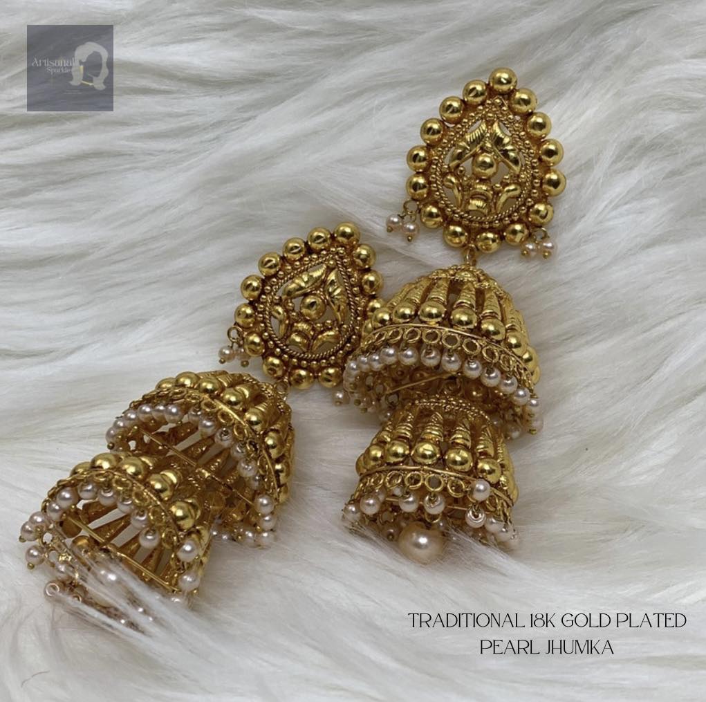 18k Gold Plated Jhumka