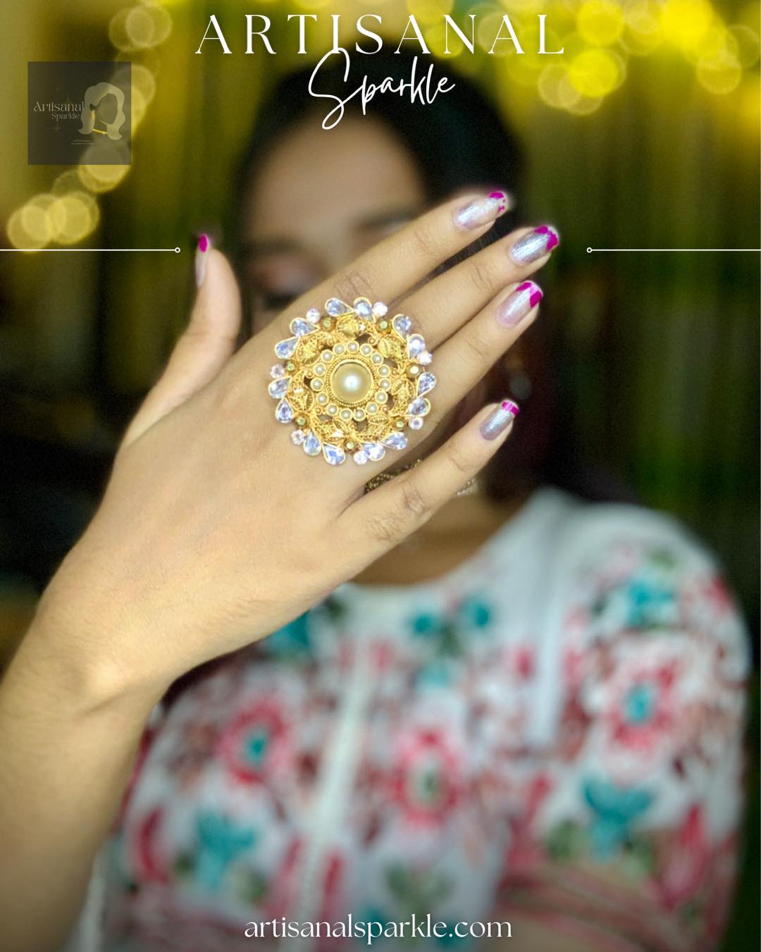 Gold Plated Finger Ring FR2 - Image 2