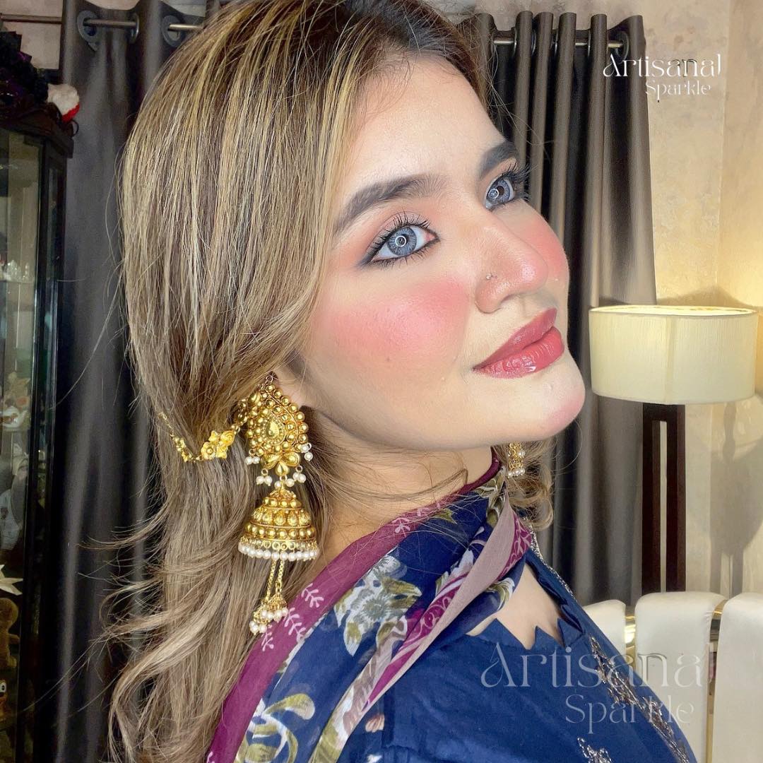 Kan Tana Gold Plated Jhumka - Image 2